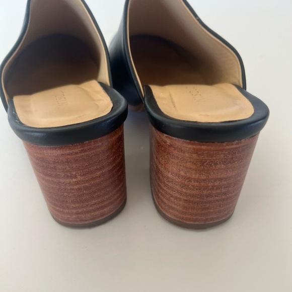 Nisolo All- Day Heeled Mule Black Leather Slip-On Shoe Size 7.5 - Picture 5 of 11